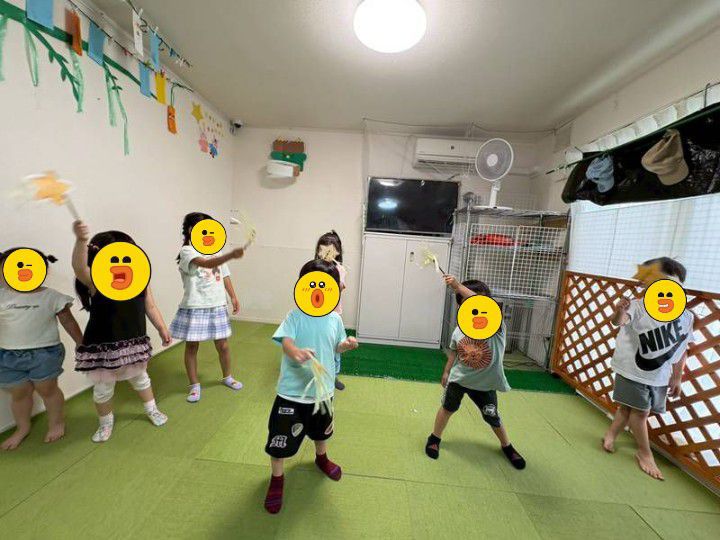 7月リトミック　たなばたゆらゆら